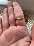18k gouden diamanten ring, Handtassen en Accessoires, Goud, Goud, Met edelsteen, Gebruikt