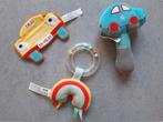 Set babyspeelgoed - 2 rammelaars en 1 knisperdoek, Ophalen, Zo goed als nieuw, Rammelaar