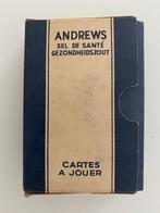 Jeu de cartes vintage Andrews LiverSalt 50's Cellophane Bleu, Hobby & Loisirs créatifs, Scott & Turner, Enlèvement ou Envoi, Neuf