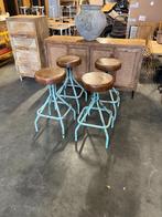 11 tabourets de bar industriels réglables en hauteur, Enlèvement ou Envoi, Réglable en hauteur, Neuf, Fer