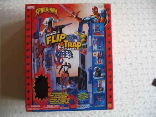 Spider-man, ensemble FLIP ‘N TRAP playset, Collections, Personnages de BD, Enlèvement ou Envoi