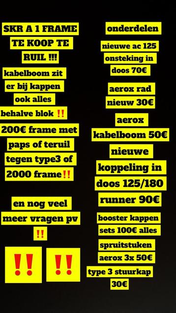 onderdelen  beschikbaar voor biedingen