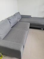 Grijze Hoek Zetel - Regio Deurne - Op Te Halen, 250 tot 300 cm, Gebruikt, Driepersoons, Ophalen