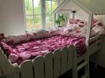 wit boomhutbed met matras, lattenbodem en kussens, Kinderen en Baby's, Gebruikt, Matras, 85 tot 100 cm, Ophalen