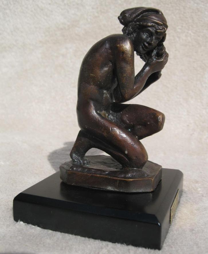 Jeune pecheur   la coquille - Carpeaux, Antiek en Kunst, Antiek | Brons en Koper, Brons, Ophalen