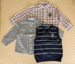 Blauwe debardeur + 2 hemdjes, maat 2-3 jaar, Jongen, Gebruikt, Ophalen of Verzenden, Overhemd of Blouse