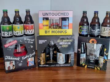 5 Bierpakketten met 20x 33 Cl-flesjes & 5 Bijpassende Glazen beschikbaar voor biedingen