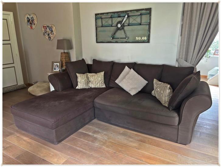 HOME SPIRIT – CANAPE D’ANGLE « PERTH », Huis en Inrichting, Zetels | Zetels, Gebruikt, Hoekbank, Vierpersoons of meer, 250 tot 300 cm