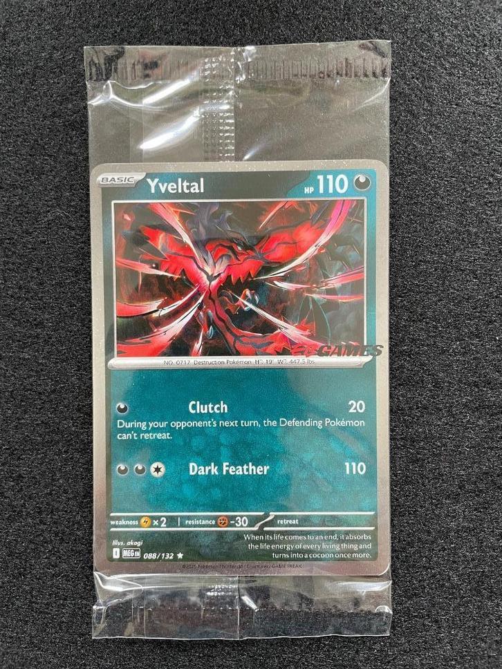 Yveltal (xMEG 088) Promo EB Games Pokemon - sealed!, Hobby en Vrije tijd, Verzamelkaartspellen | Pokémon, Nieuw, Losse kaart, Foil