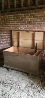 oude houten kist / dekenkist 104cm lengte, Ophalen