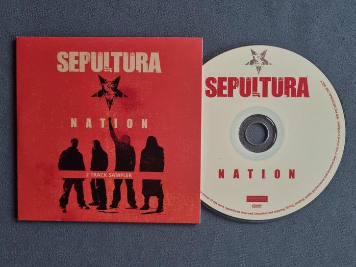 Sepultura - Nation (2 Track Sampler CD, Cavalera), Cd's en Dvd's, Cd's | Hardrock en Metal, Ophalen of Verzenden