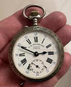 Montre F E ROSKOPF l'heure nationale Belge, Enlèvement, Omega, Montre de poche, Acier