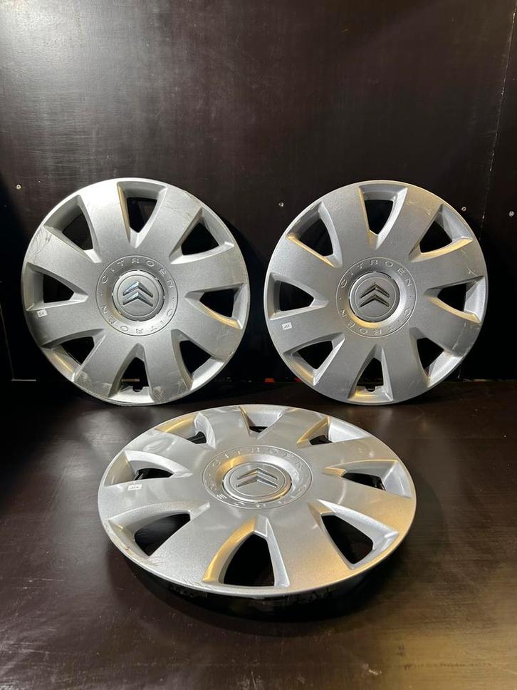 3 wieldoppen Citroën C3, C4, C5 DS3 berlingo 16", Auto diversen, Wieldoppen, Gebruikt, Ophalen of Verzenden
