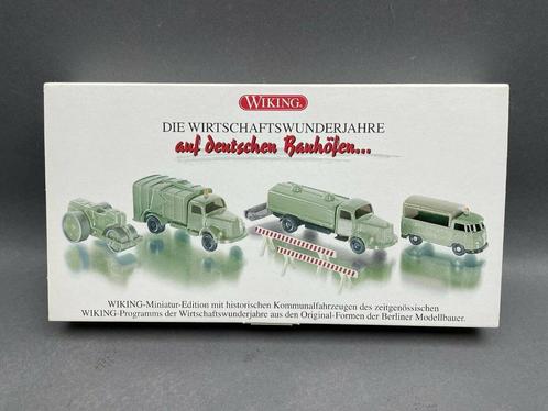 Coffret 4x Véhicules Voierie MERCEDES VW 1/87 HO WIKING Neuf, Hobby en Vrije tijd, Modelauto's | 1:87, Nieuw, Bus of Vrachtwagen