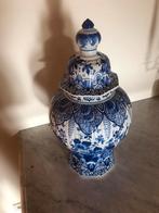 Delftse vaas met 8hoekig deksel De Porcelyne Fles, Antiek en Kunst, Antiek | Vazen, Ophalen of Verzenden
