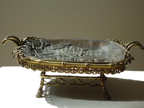 Compagnie des Bronzes BXL verguld bronzen mand ART NOUVEAU, Antiek en Kunst, Kunst | Beelden en Houtsnijwerken, Ophalen