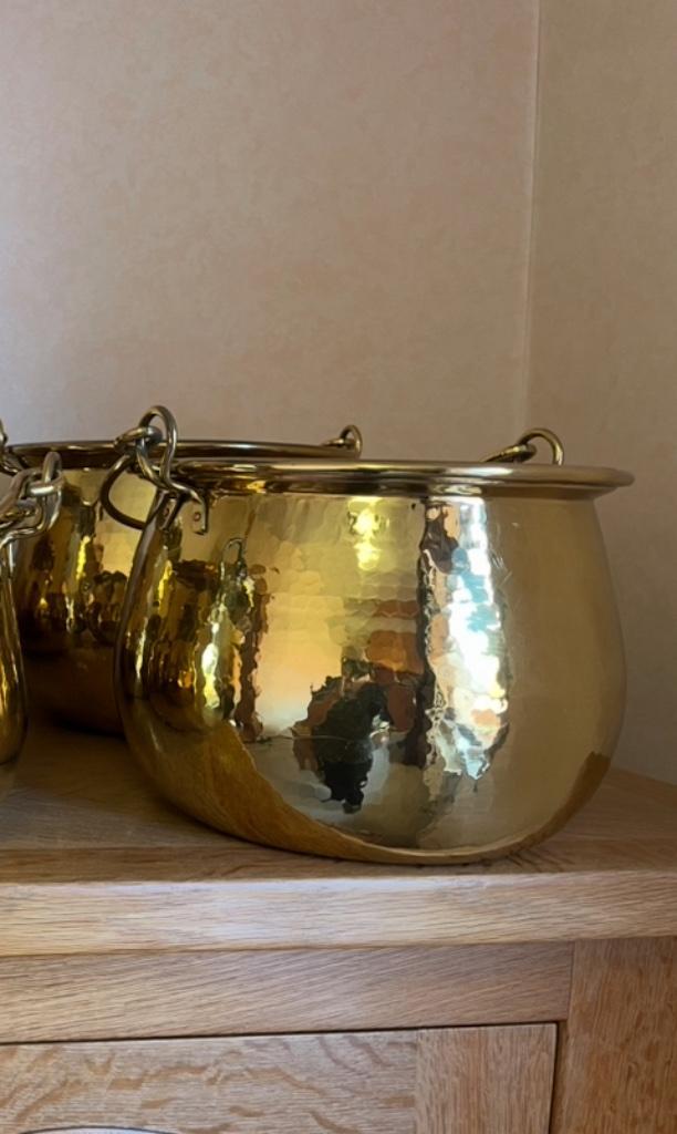 antieke messing koperen ketel, Antiek en Kunst, Antiek | Brons en Koper, Koper, Ophalen of Verzenden