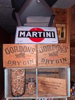 Caisse en bois Caisse vin 1950/60 Gordons Gin 40€/1et70€/2, Enlèvement