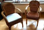 Rotan zetel, Huis en Inrichting, Stoelen, Ophalen, Twee, Bruin, Riet of Rotan