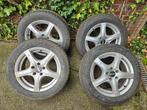 4 winterbanden op velgen 215/55R16, Auto-onderdelen, Banden en Velgen, Ophalen, Gebruikt, Winterbanden, Band(en)