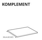 Legplank Ikea Komplement in donkere eik fineer., Huis en Inrichting, Ophalen, Overige materialen, 50 tot 100 cm, Zo goed als nieuw