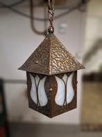 Vintage hanglamp, Huis en Inrichting, Ophalen, Gebruikt, Glas