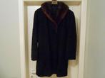 Prachtige bontmantel in echte Astrakan met bontkraag M Large, Kleding | Dames, Ophalen, Nieuw, Maat 42/44 (L), Zwart