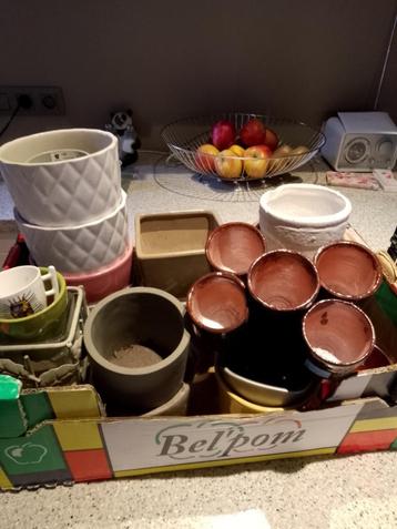 lot bloempotten beschikbaar voor biedingen