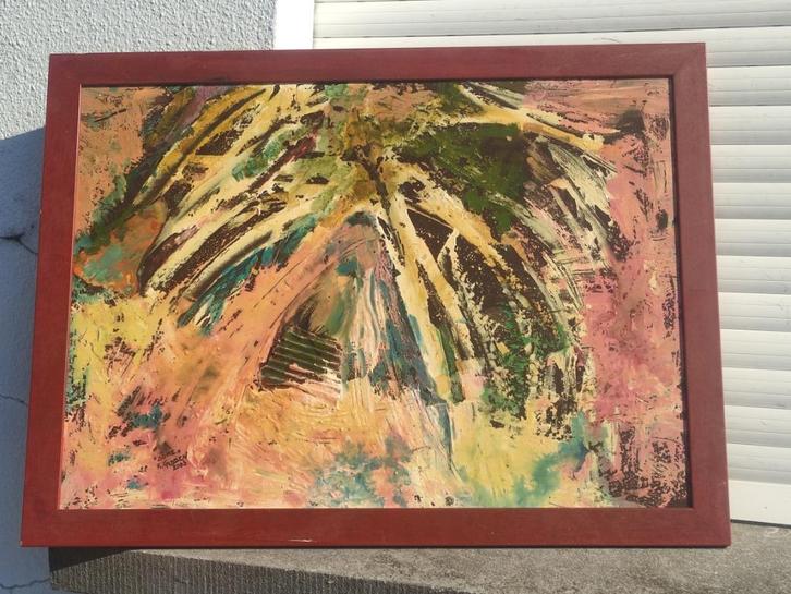 Huile sur panneau dôme signe Kris gadden, Antiek en Kunst, Kunst | Schilderijen | Klassiek, Ophalen of Verzenden