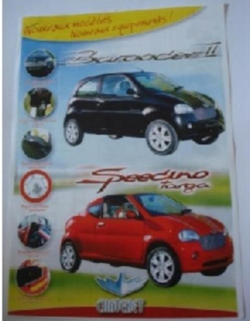 Chatenet Barooder II/Speedino 2008 Brochure Catalogue Prospe, Livres, Autos | Brochures & Magazines, Comme neuf, Autres marques