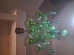 Venetiaanse groene luchter, Huis en Inrichting, Lampen | Kroonluchters, Ophalen, Gebruikt, Glas