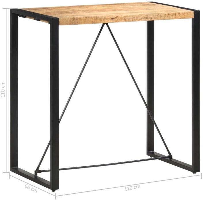 Industriële houten bartafel, Huis en Inrichting, Barren, Zo goed als nieuw, Ophalen of Verzenden