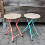 2 lage zitkrukjes, 2 krukken, Ophalen, Nieuw, Metaal