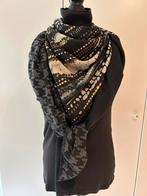 Foulard Shanna noir, blanc et doré, Kleding | Dames, Mutsen, Sjaals en Handschoenen, Ophalen of Verzenden