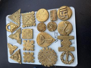 19 AKAN BAOULE GOUDEN GEWICHTEN serie 22 beschikbaar voor biedingen