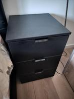 2 kwalitatieve nachtkastjes, zwart., Huis en Inrichting, Slaapkamer | Nachtkastjes, Ophalen