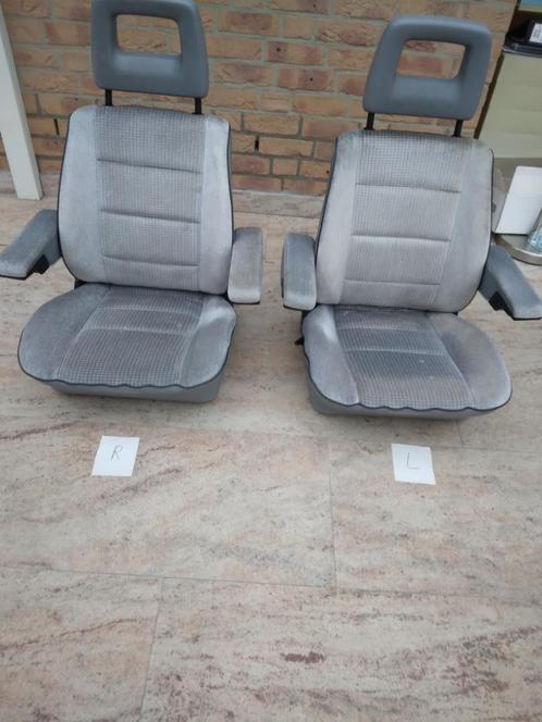 VW T3 Pilotenstoelen Caravelle met Hoofdsteunen, Grijs, Caravans en Kamperen, Mobilhome-accessoires, Ophalen