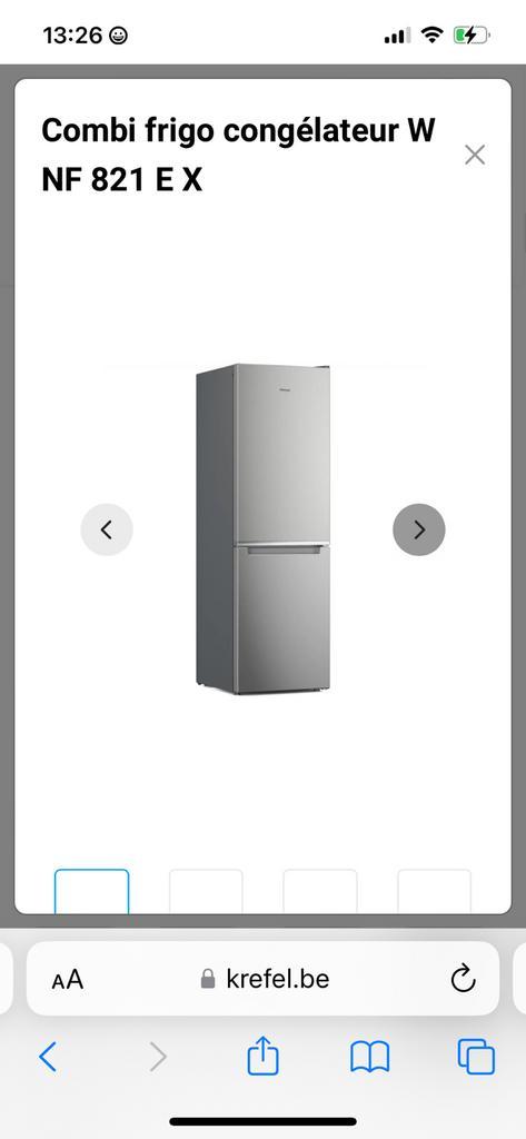 whirlpool frigo - congélateur, Electroménager, Réfrigérateurs & Frigos, Comme neuf