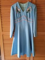 Vintage jurk en set, Ophalen of Verzenden, Gedragen, Maat 38/40 (M), Blauw