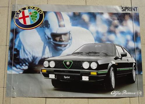 Affiche garage originale de l'Alfa Romeo Alfasud Sprint 1983, Collections, Marques automobiles, Motos & Formules 1, Utilisé, Voitures