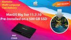 macOS Big Sur 11.7.10 Voor-Geïnstalleerde PNY SSD 500GB OSX, Nieuw, MacOS, Verzenden