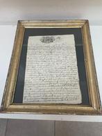 Historisch document  SAVOYE met zegel en handtekening, Antiek en Kunst, Curiosa en Brocante, Ophalen