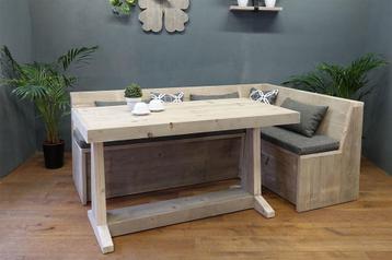 Oostenrijkse eethoek van steigerhout incl. tafel beschikbaar voor biedingen