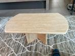 Salontafel travertin vintage, Ophalen, Overige materialen, 50 tot 100 cm, Vintage