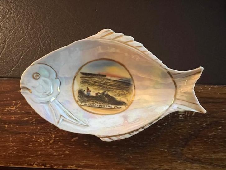Oud souvenir schaaltje Blankenberge Plage, Antiek en Kunst, Antiek | Keramiek en Aardewerk, Ophalen