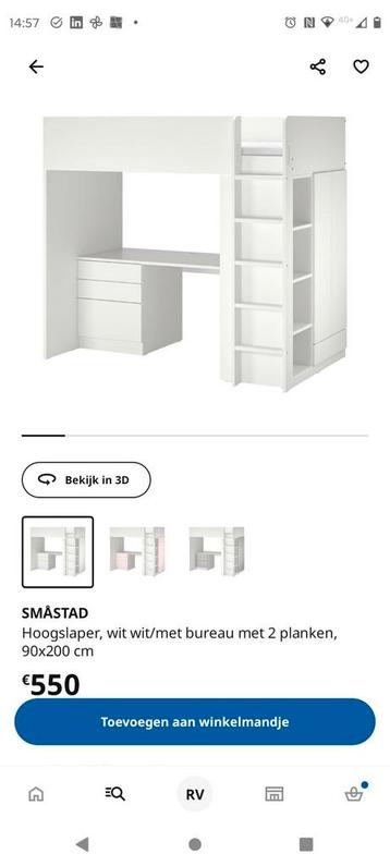 Småstad hoogslaper - Prima staat!!, 90 cm, Une personne, 180 à 200 cm, Enlèvement