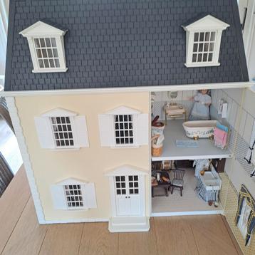 Maison de poupée à l'échelle 1/12 716531 meublée, Enlèvement, Neuf, Maison de poupées