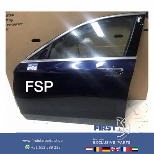 W205 DEUR COMPLEET BLAUW LINKSVOOR Mercedes C Klasse 2014-20, Auto-onderdelen, Carrosserie, Deur, Mercedes-Benz, Voor, Links, Gebruikt