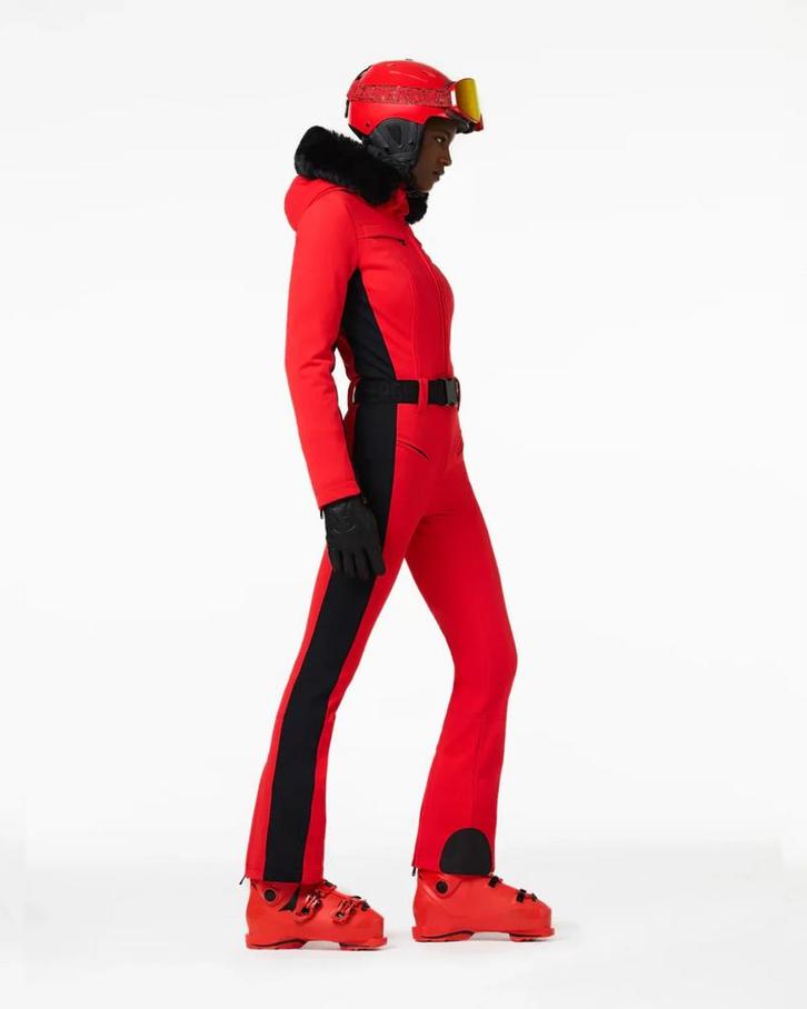 Skisuit/skipak Goldbergh Red - size 38, Kleding | Dames, Wintersportkleding, Zo goed als nieuw, Overige typen, Maat 38/40 (M)