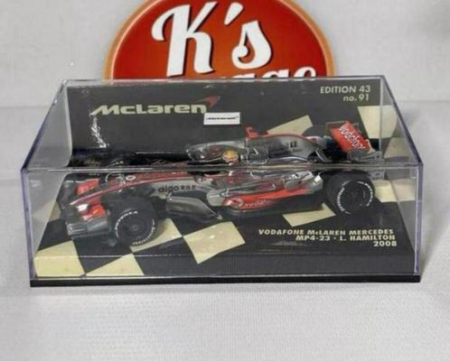 MINICHAMPS 1/43 Vodafone McLaren MP4-23 Lewis Hamilton #22, Hobby en Vrije tijd, Modelauto's | 1:43, Auto, MiniChamps, Ophalen of Verzenden